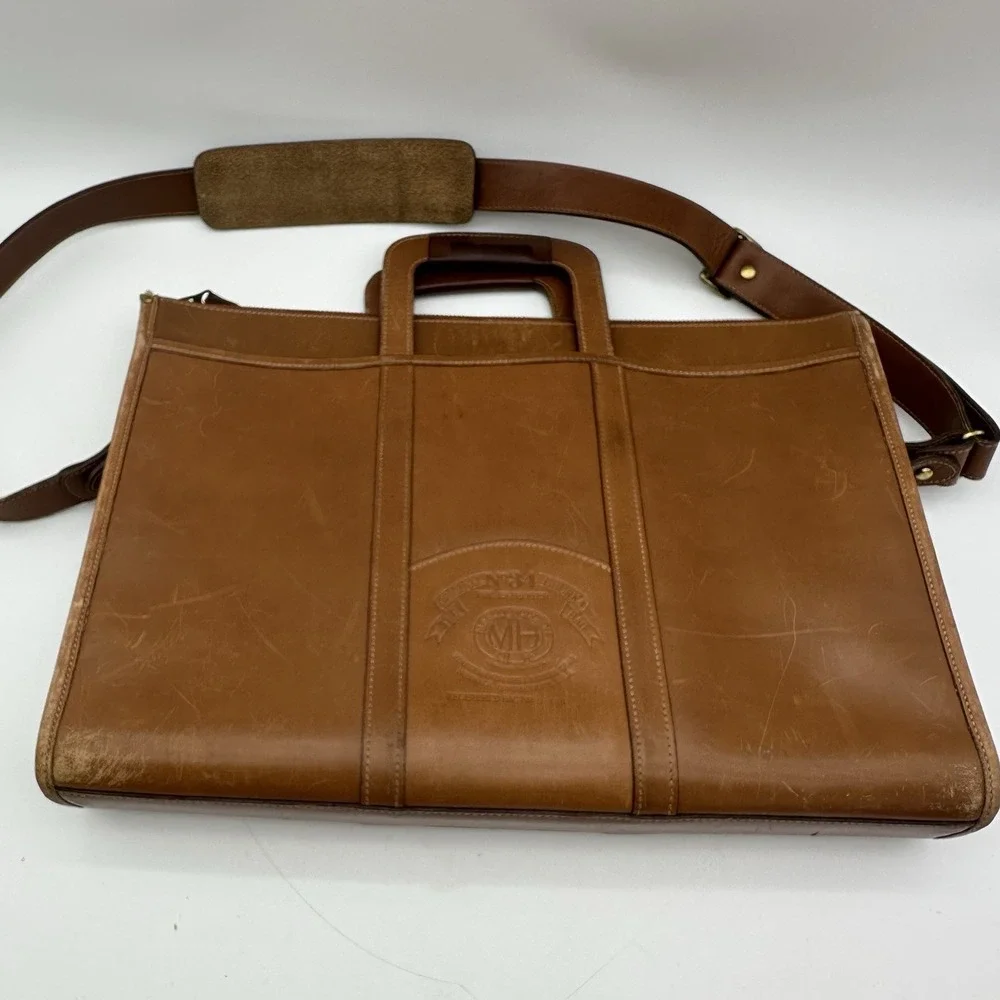 VTG Ghurka No 34 Expediter Marley Hodgson Leather Briefcase Messenger Bag 16